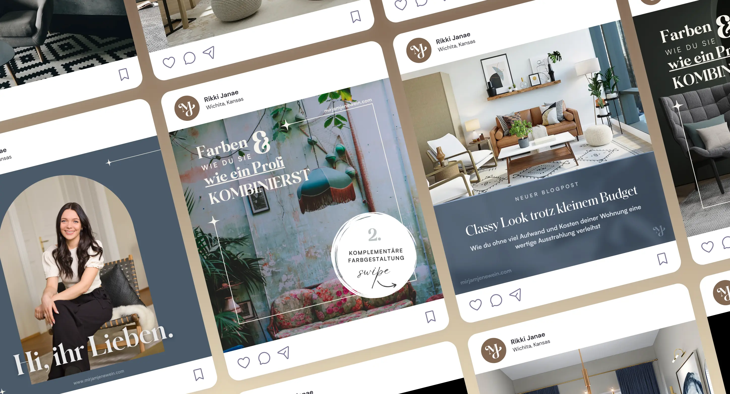 Instagram Post Mockup für MJ Interior Design