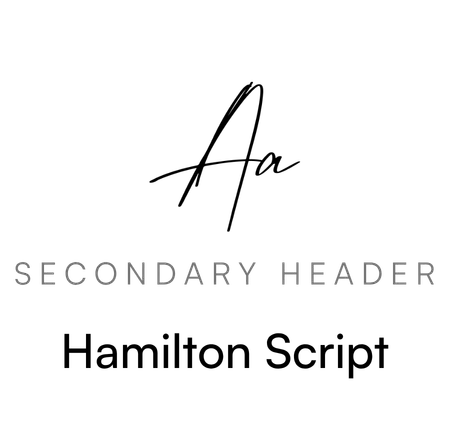 MJ Typography — Hamilton Script