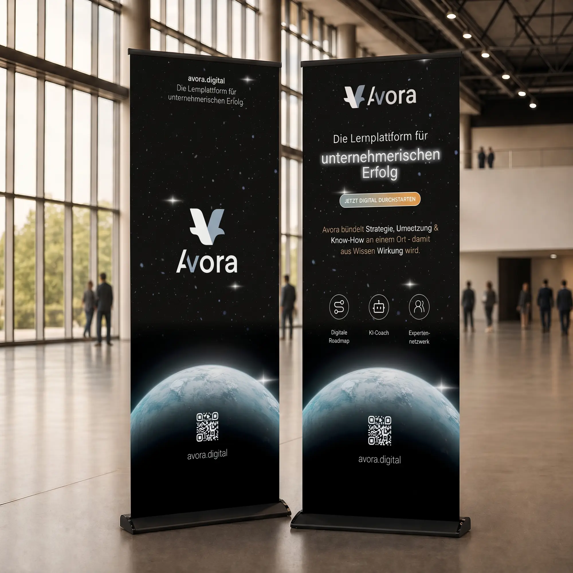 Roll-Ups für Avora FlexCo im Eventbereich